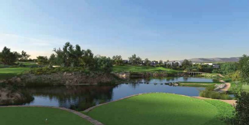 Golf villas with mountain views